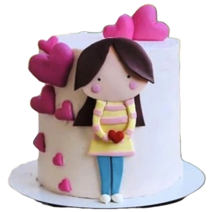 Girl's Love Bliss Cake