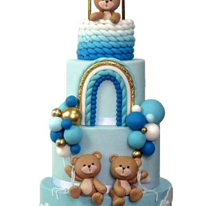 Teddy Mania Balloon Cake