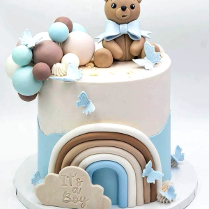 Teddy Boy Baby Shower Cake