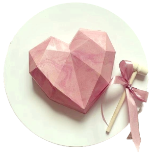 Diamond Heart Pinata Cake