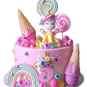 Unicorn Candy Cake