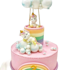 Cloudy Unicorn Cake
