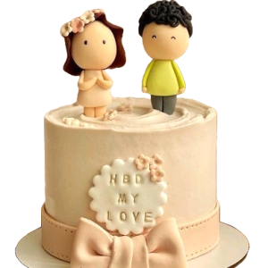 Romantic Couple Cake