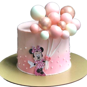 Minnie Mouse Balloons Cake