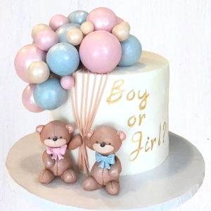 Sweet surprise Baby shower cake