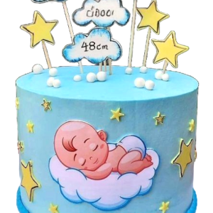 In the Cloud Baby shower Cake