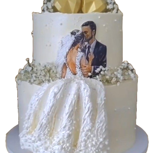 Happily ever Wedding Cake