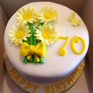Daisy Sunflowers Cake