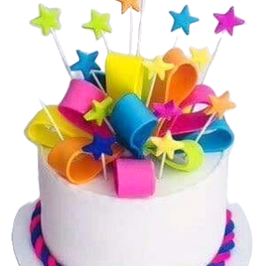 Ribbon Elegance Cake