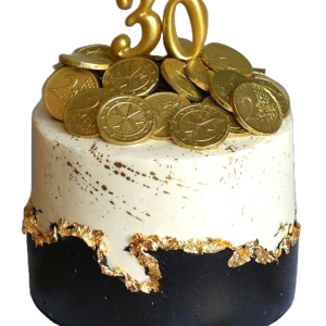 Gold Coins Cake