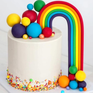 Vibrant Spectrum Rainbow Cake