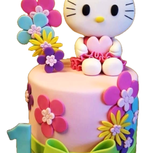 Hello Kitty Ribbon Cake
