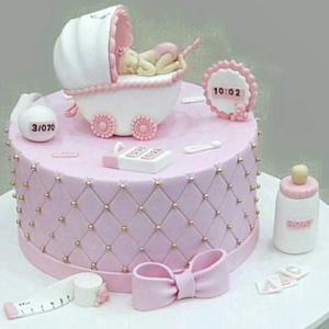 Sleeping Baby Shower Cake