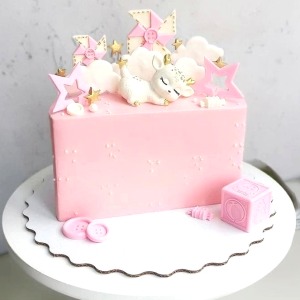 Dreamy Star Half Birthday Cake