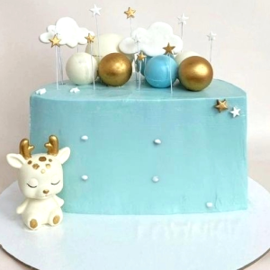 Bunny Star Half Birthday Cake