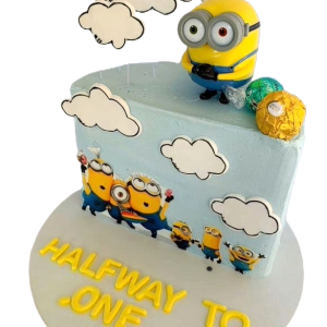Minion Half birthday Cake