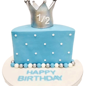 Prince theme Half birthday Cake