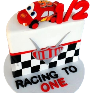 Racing Car Half birthday Cake