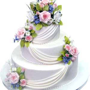 Charming Floral Bouquet Cake