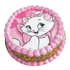 Marie the Cat Photo Print Cake