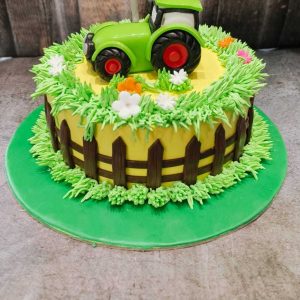 Tractor Theme Cake