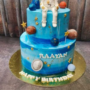 Astronaut Theme Cake