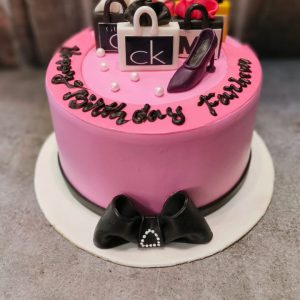 Shopping theme cake
