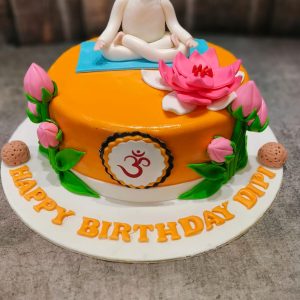 Yoga theme cake
