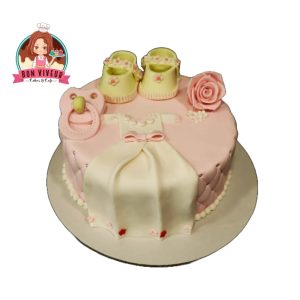 Welcome Baby Girl Frock Cake