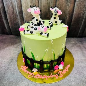 Cow Theme cake