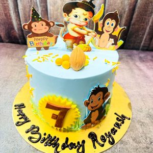 Baby Hanuman theme cake