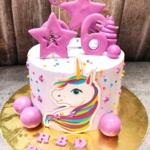 Purple Unicorn cake