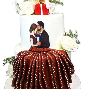 Just engaged cake