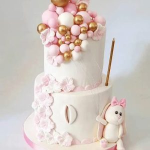Bunny birthday cake