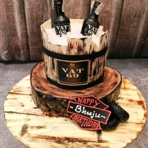 Vat69 whisky cake