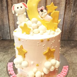Baby on moon cake