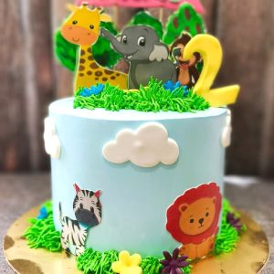 Jungle safari 2D cake