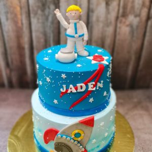 Astronaut theme cake