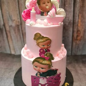 Boss baby girl cake