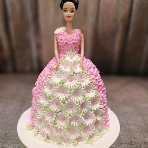 Floral designer Barbie cake