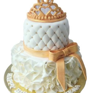 Princess crown theme cake