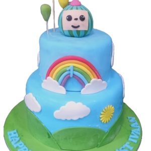 Cocomelon rainbow cake