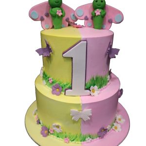 twins butterfly cake