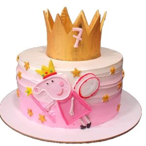 Pink Peppa paradise cake
