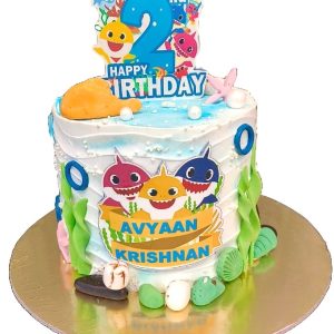 Baby Shark Customized name cake