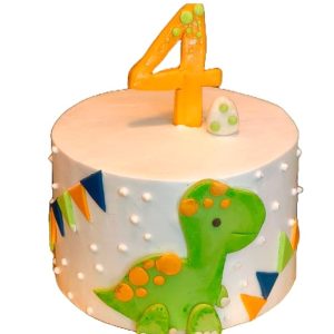 Dino Mania theme cake