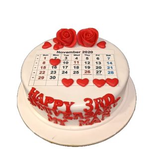 Anniversary Date Cake