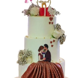 3tier Couple Cake