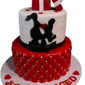 Cherished Union Engagement Cake