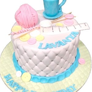 Cozy Knit Delight Cake